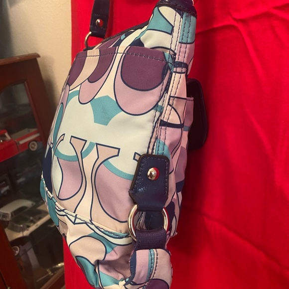 Nice coach multi color blues and purple. - Picture 3 of 8